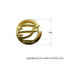 Gold Plated Hollow Fashion Logo Zinc Alloy Bags Metal Label